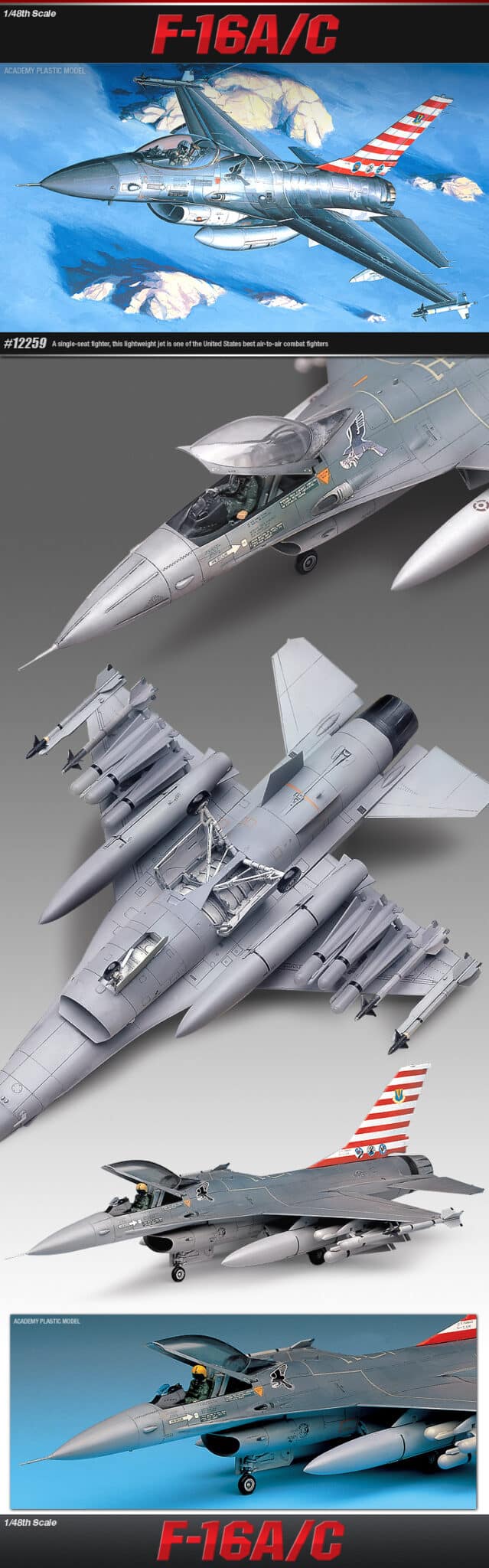 מטוס F16 מודל להרכבה